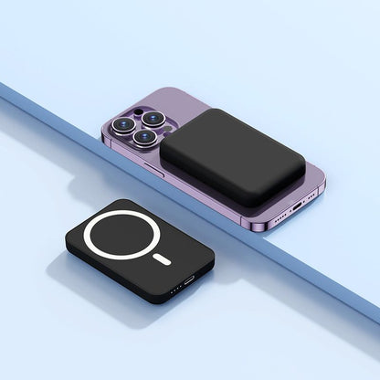 2025 New Ultra Thin Magsafe Mini Wireless Magnetic Power Bank Custom Logo Gift Version Portable Fast Charger for Iphone Android