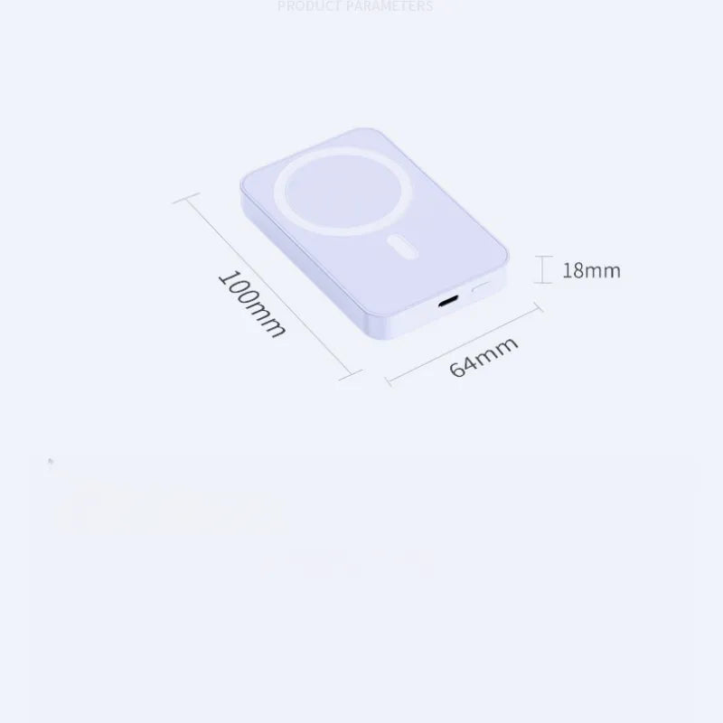 2025 New Ultra Thin Magsafe Mini Wireless Magnetic Power Bank Custom Logo Gift Version Portable Fast Charger for Iphone Android