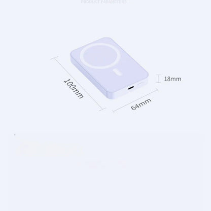 2025 New Ultra Thin Magsafe Mini Wireless Magnetic Power Bank Custom Logo Gift Version Portable Fast Charger for Iphone Android